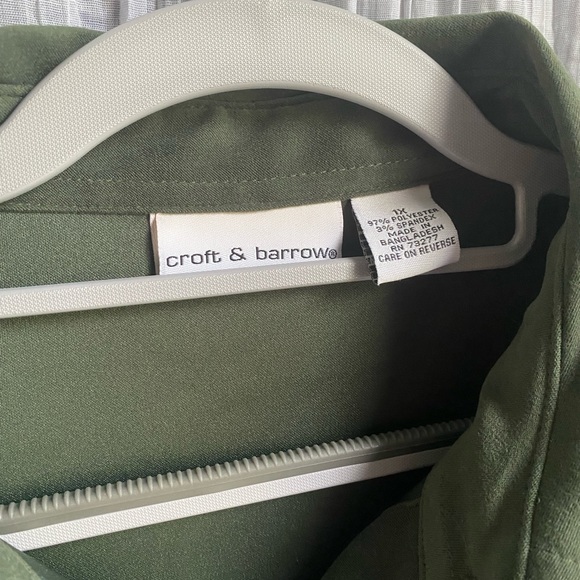 ✨HP✨ Olive Button-up Shacket - Picture 3 of 6